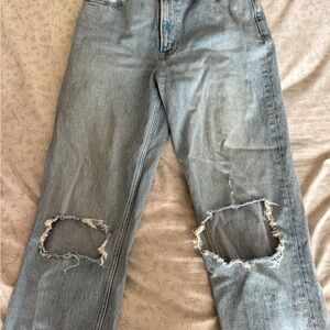 Abercrombie & Fitch 90s Straight Light Blue Denim Jeans